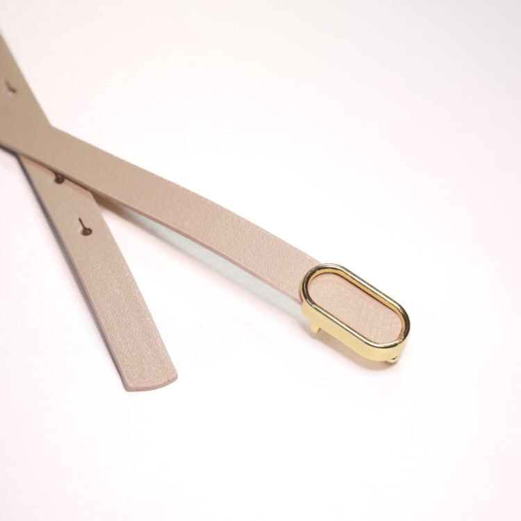 Thin Belt With Imported Oval Gold Buckle - Producer: Fiori - Wholesale Women Clothes - TheBS Women