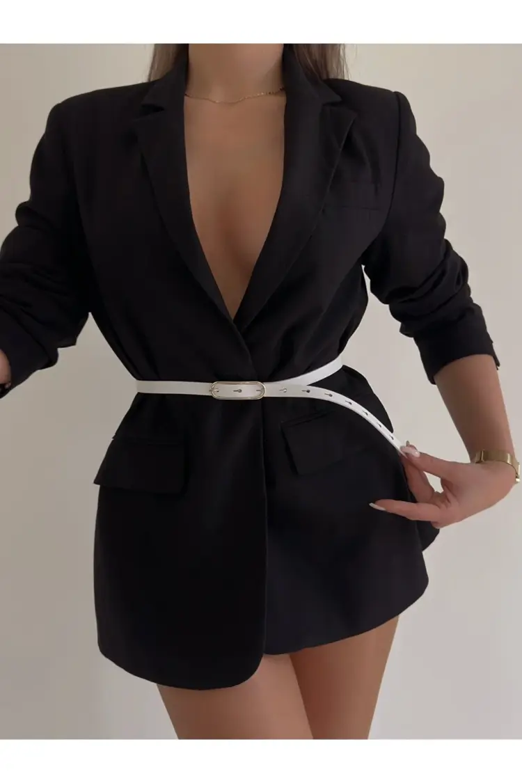 Thin Women's Belt With Wide Buckle - Producer: Fiori - Wholesale Women Clothes - TheBS Women