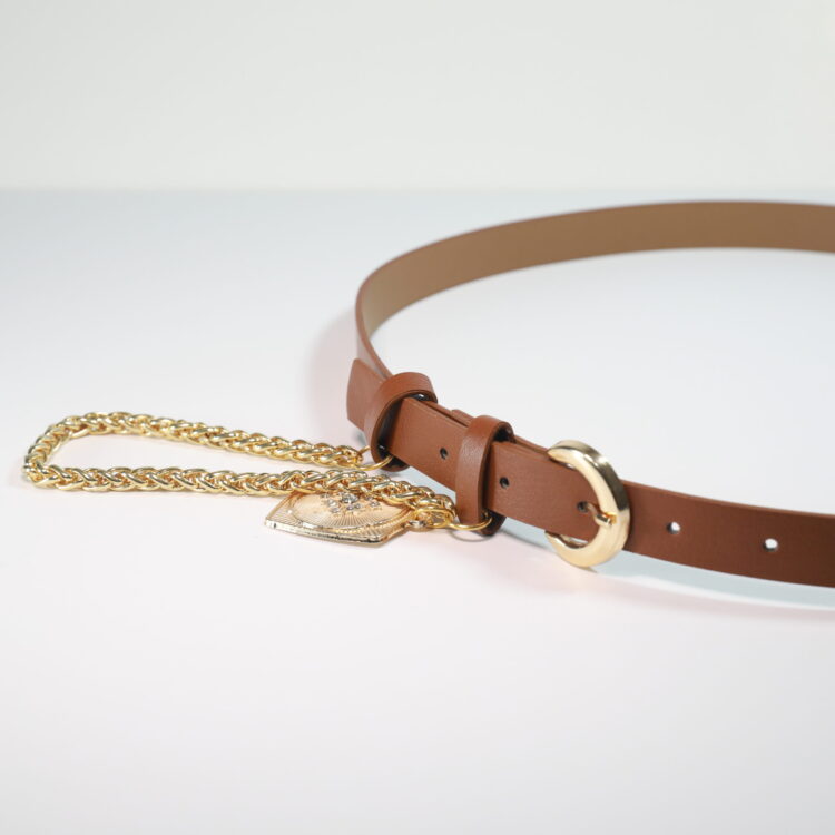 King Chain Medallion Detailed Women's Belt - Producer: Fiori - Wholesale Women Clothes - TheBS Women