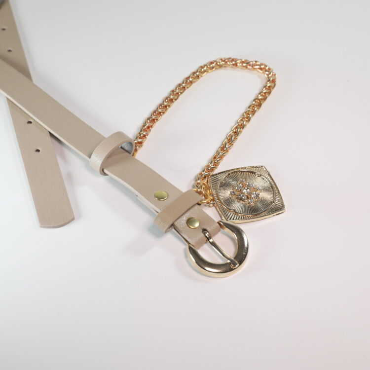 King Chain Medallion Detailed Women's Belt - Producer: Fiori - Wholesale Women Clothes - TheBS Women