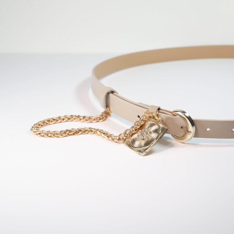 King Chain Medallion Detailed Women's Belt - Producer: Fiori - Wholesale Women Clothes - TheBS Women