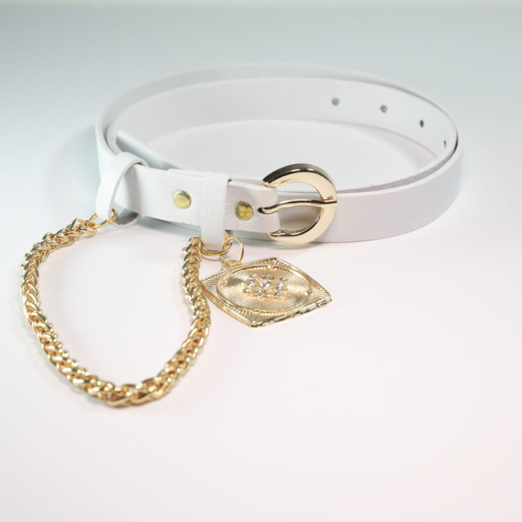 King Chain Medallion Detailed Women's Belt - Producer: Fiori - Wholesale Women Clothes - TheBS Women