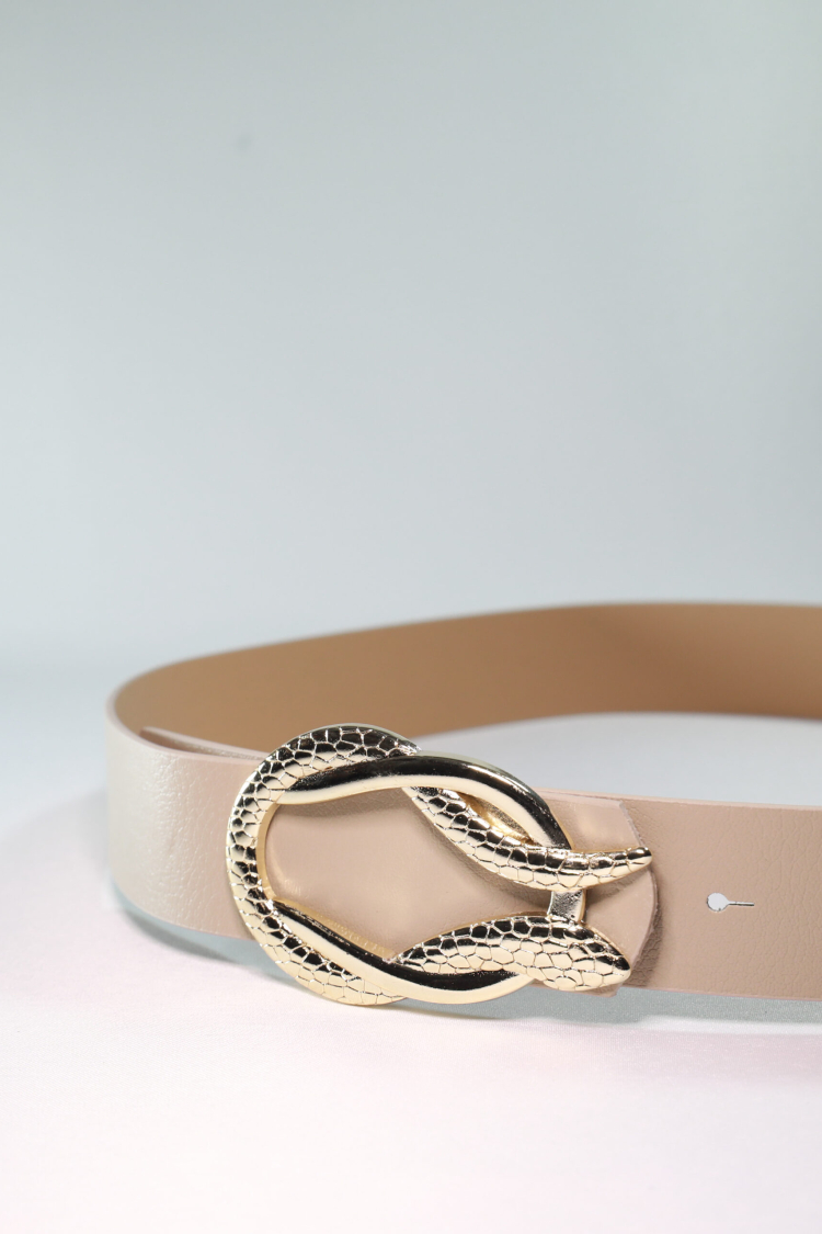 Women's Belt With Gold Snake Buckle - Producer: Fiori - Wholesale Women Clothes - TheBS Women