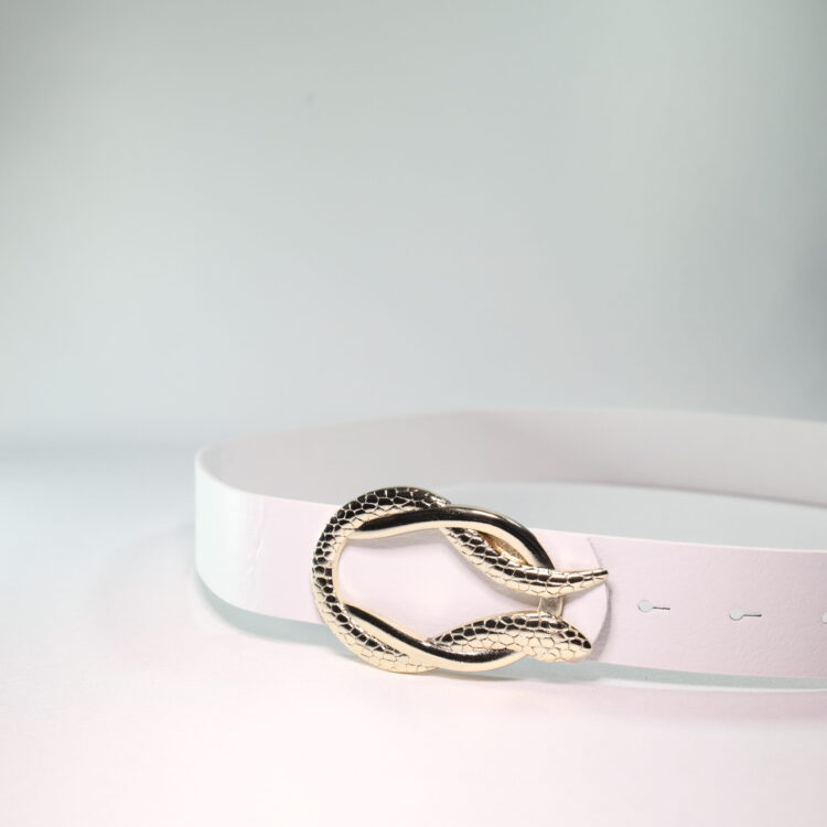 Women's Belt With Gold Snake Buckle - Producer: Fiori - Wholesale Women Clothes - TheBS Women