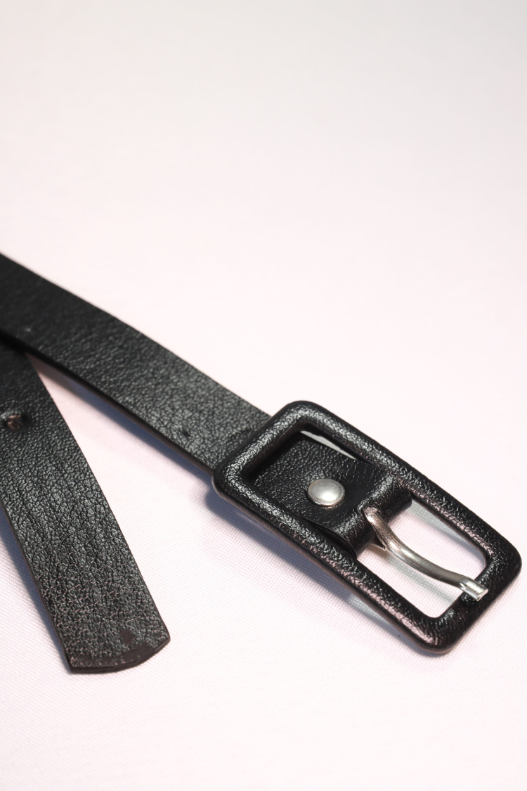 Rectangular Plated Buckle Women's Belt - Producer: Fiori - Wholesale Women Clothes - TheBS Women