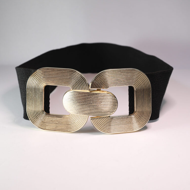 Elastic Women's Belt With Gold Buckle - Producer: Fiori - Wholesale Women Clothes - TheBS Women