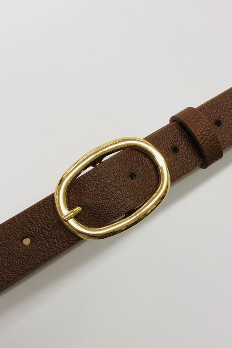 Women's Belt With Oval Buckle - Producer: Fiori - Wholesale Women Clothes - TheBS Women