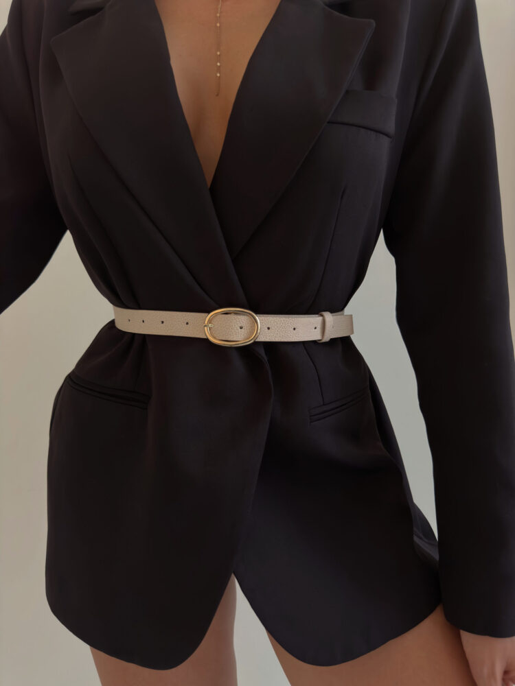 Women's Belt With Oval Buckle - Producer: Fiori - Wholesale Women Clothes - TheBS Women