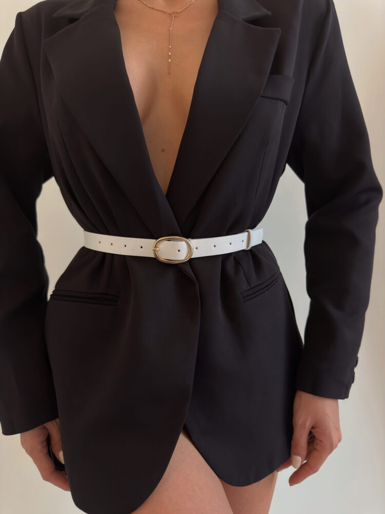 Women's Belt With Oval Buckle - Producer: Fiori - Wholesale Women Clothes - TheBS Women