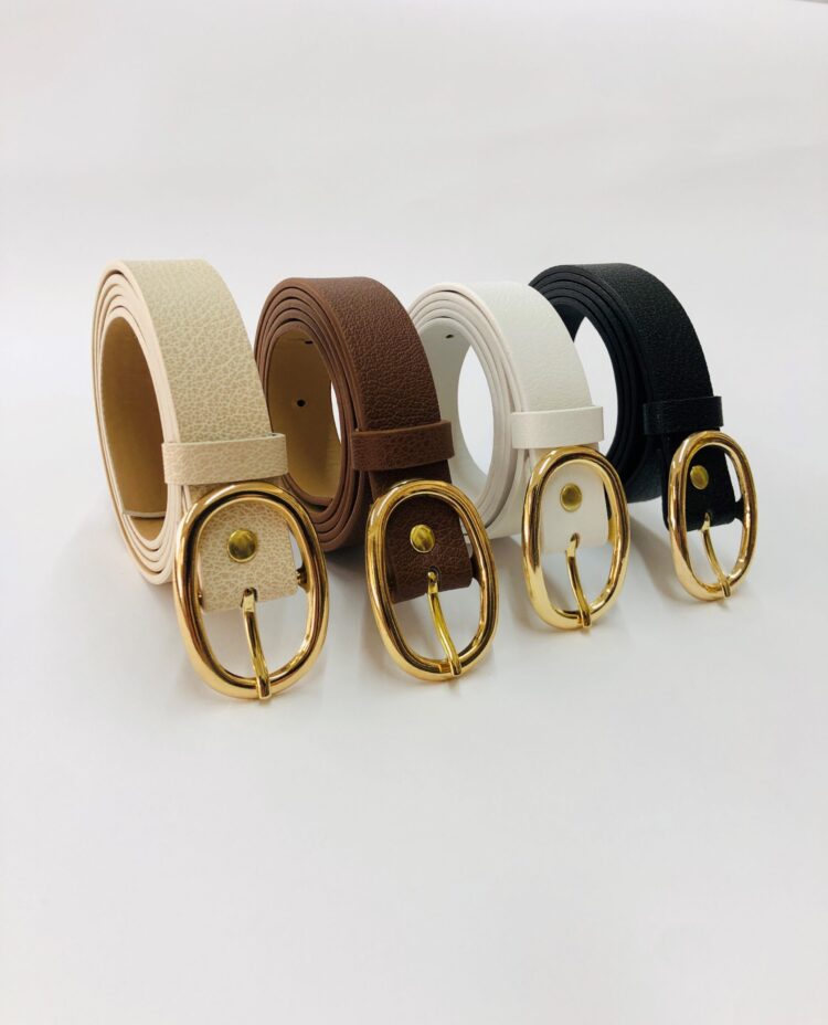 Women's Belt With 4 Oval Buckles - Producer: Fiori - Wholesale Women Clothes - TheBS Women