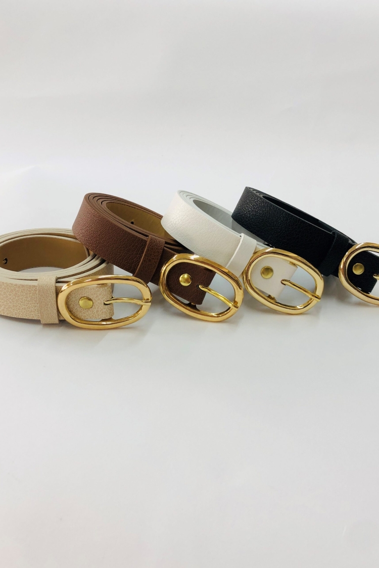 Women's Belt With 4 Oval Buckles - Producer: Fiori - Wholesale Women Clothes - TheBS Women