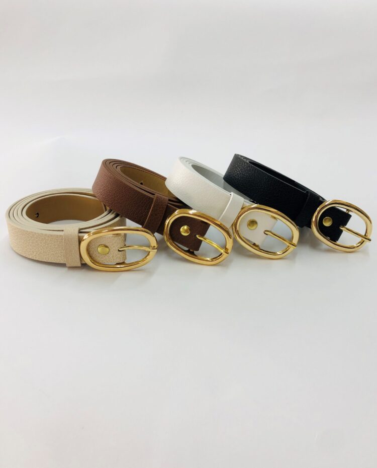 Women's Belt With 4 Oval Buckles - Producer: Fiori - Wholesale Women Clothes - TheBS Women
