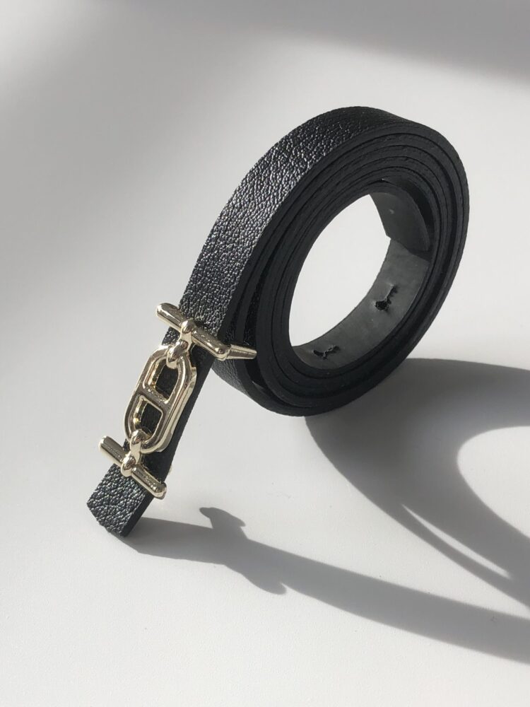 Thin Belt With Gold Buckle - Producer: Fiori - Wholesale Women Clothes - TheBS Women