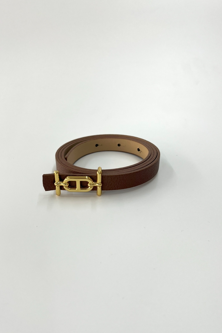 Thin Belt With Gold Buckle - Producer: Fiori - Wholesale Women Clothes - TheBS Women