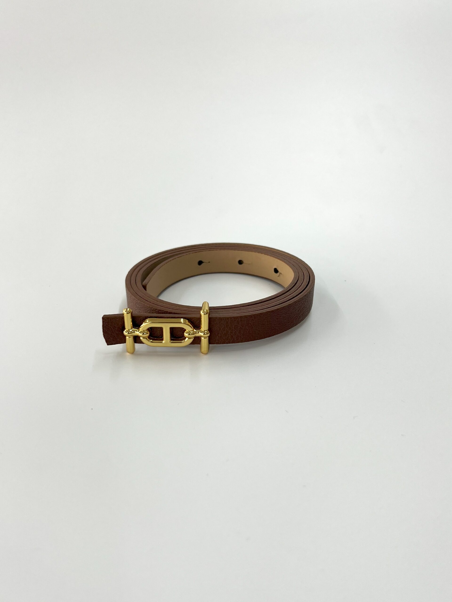 Thin Belt With Gold Buckle - Producer: Fiori - Wholesale Women Clothes - TheBS Women