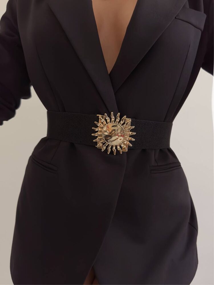 Women's Belt With Elastic Sun Buckle - Producer: Fiori - Wholesale Women Clothes - TheBS Women