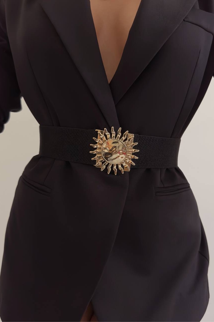 Women's Belt With Elastic Sun Buckle - Producer: Fiori - Wholesale Women Clothes - TheBS Women