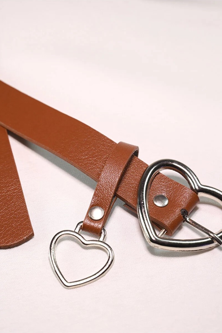 Basic Women's Belt With Heart Buckle - Producer: Fiori - Wholesale Women Clothes - TheBS Women