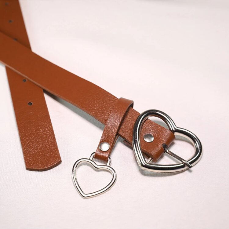 Basic Women's Belt With Heart Buckle - Producer: Fiori - Wholesale Women Clothes - TheBS Women