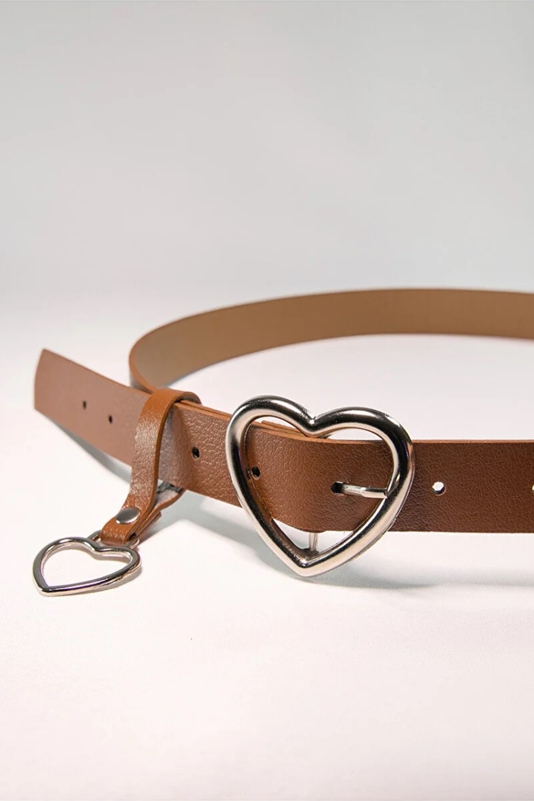 Basic Women's Belt With Heart Buckle - Producer: Fiori - Wholesale Women Clothes - TheBS Women