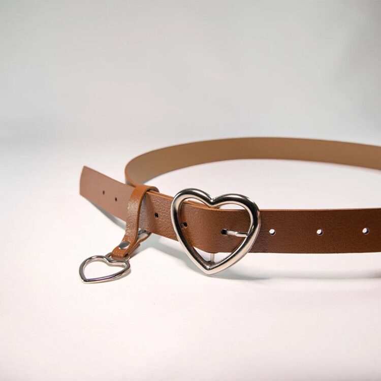 Basic Women's Belt With Heart Buckle - Producer: Fiori - Wholesale Women Clothes - TheBS Women