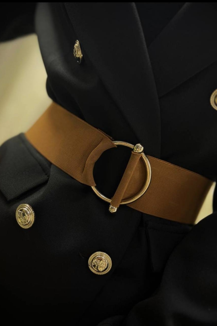 Elastic Belt With Ring And Halter Buckle - Producer: Fiori - Wholesale Women Clothes - TheBS Women