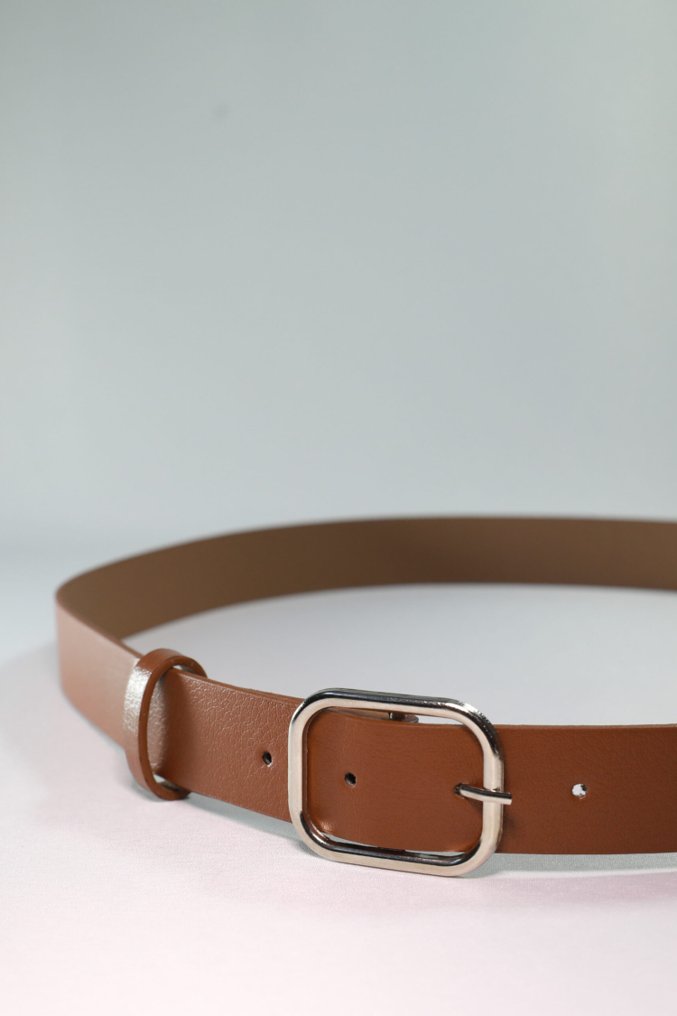 Basic Belt With Rectangular Buckle - Producer: Fiori - Wholesale Women Clothes - TheBS Women