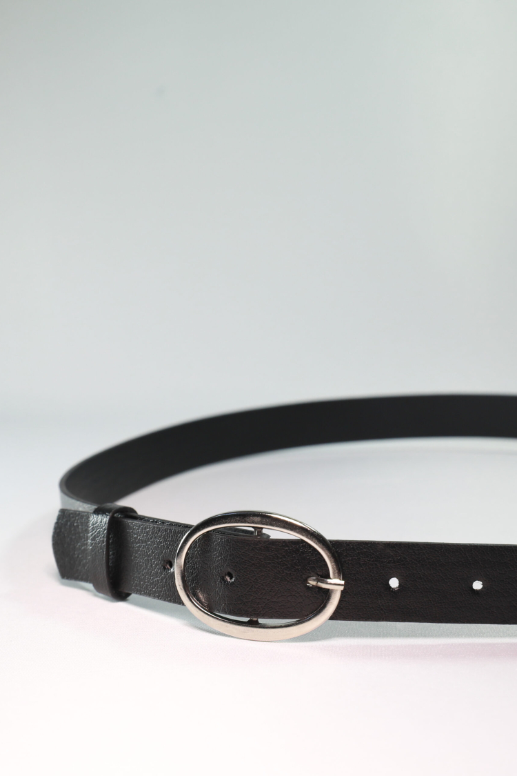 Basic Women's Belt With Oval Buckle - Producer: Fiori - Wholesale Women Clothes - TheBS Women