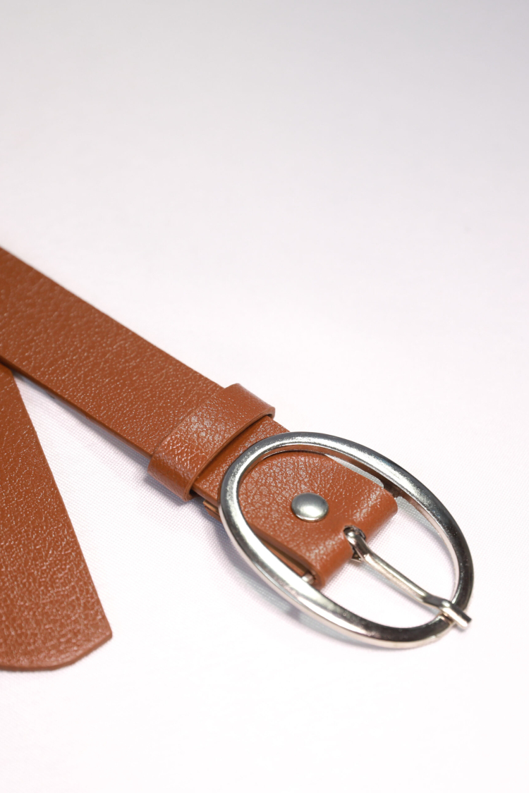 Basic Women's Belt With Oval Buckle - Producer: Fiori - Wholesale Women Clothes - TheBS Women