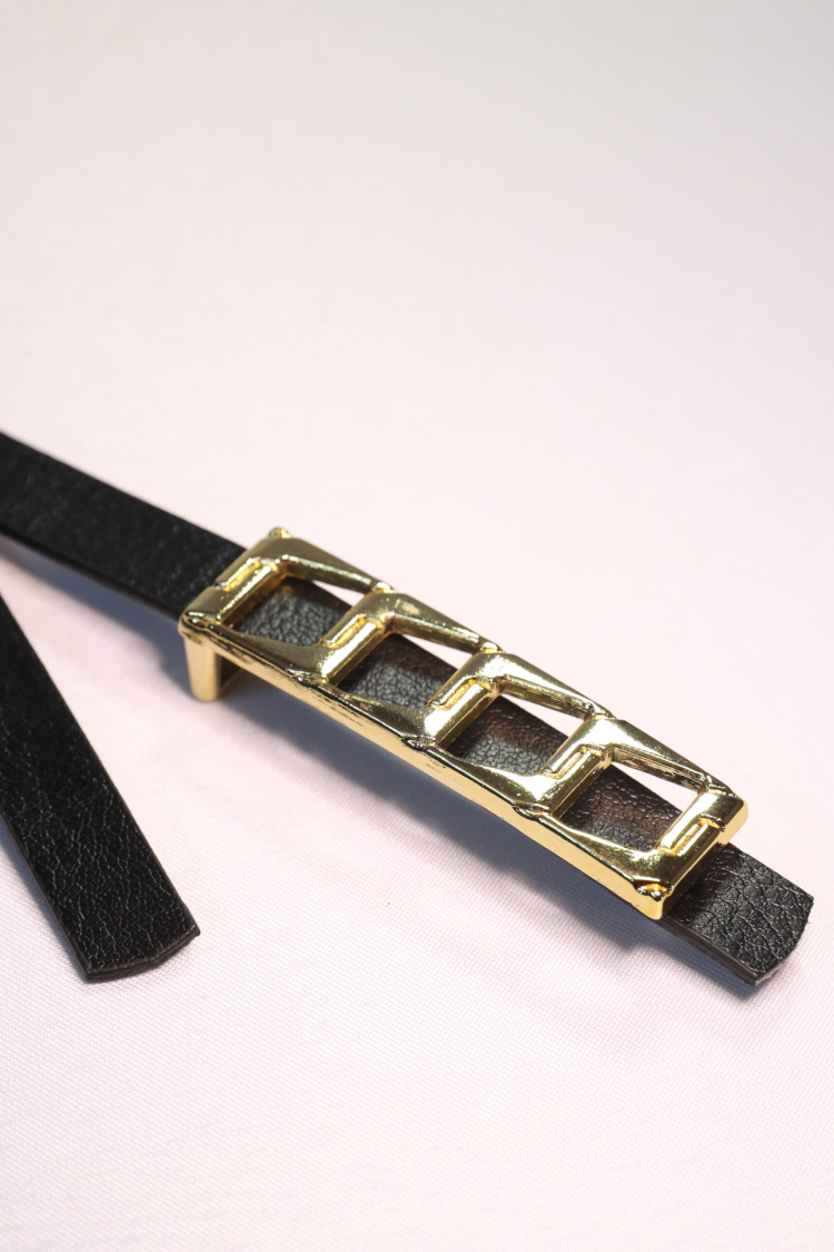 Basic Women's Belt With Thin Chain Buckle - Producer: Fiori - Wholesale Women Clothes - TheBS Women