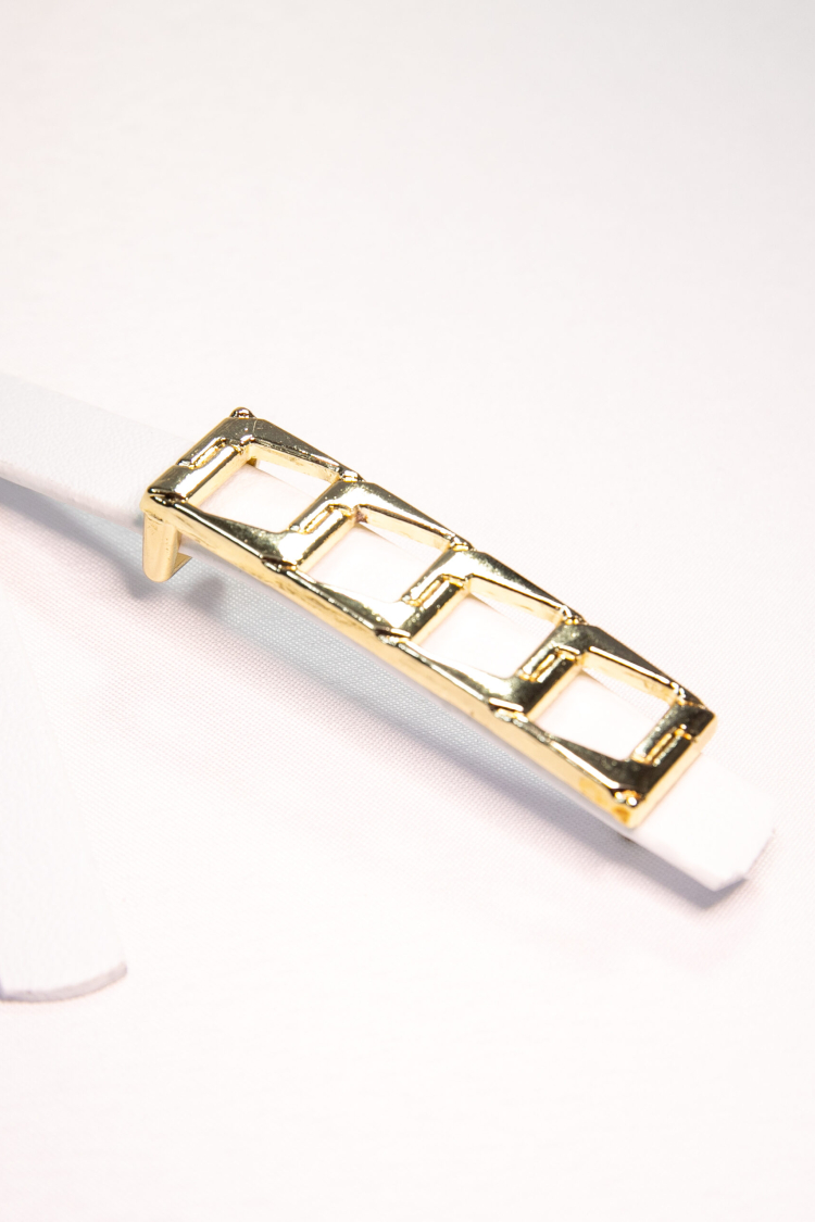 Basic Women's Belt With Thin Chain Buckle - Producer: Fiori - Wholesale Women Clothes - TheBS Women