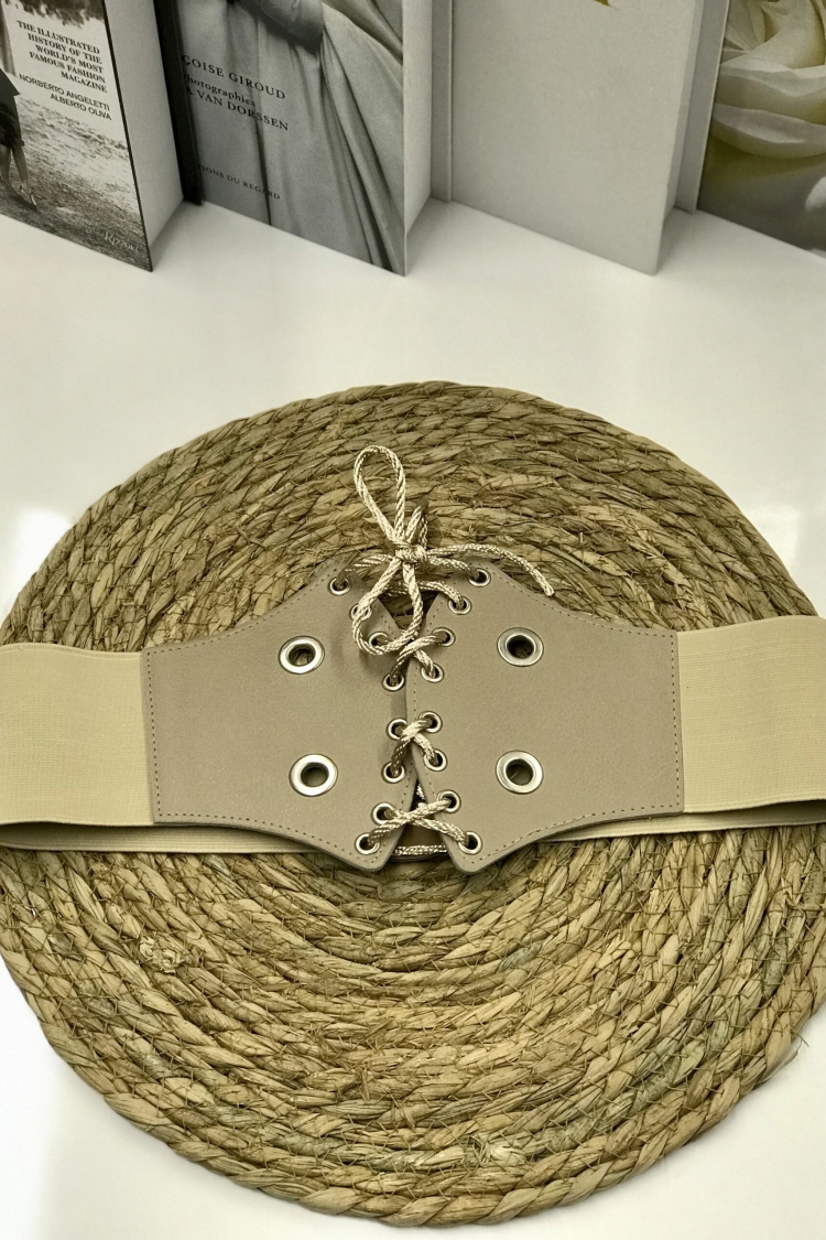 Elastic Women's Belt With Eyelet Detail - Producer: Fiori - Wholesale Women Clothes - TheBS Women