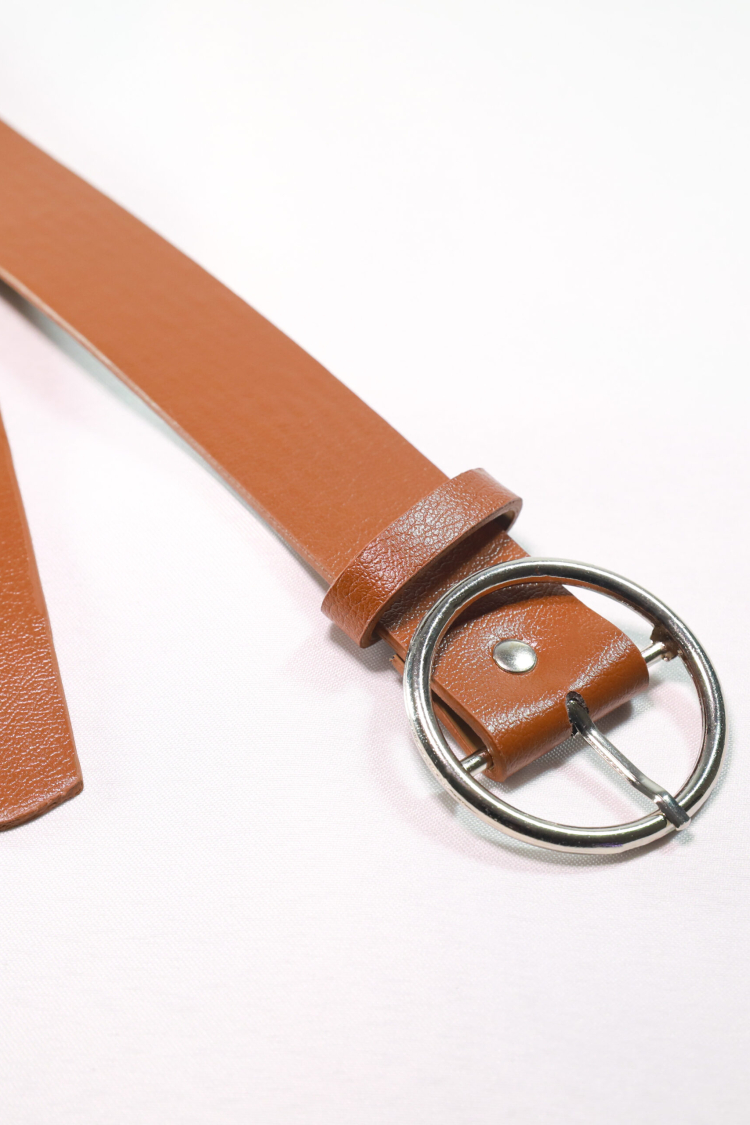 Women's Belt With Round Buckle - Producer: Fiori - Wholesale Women Clothes - TheBS Women