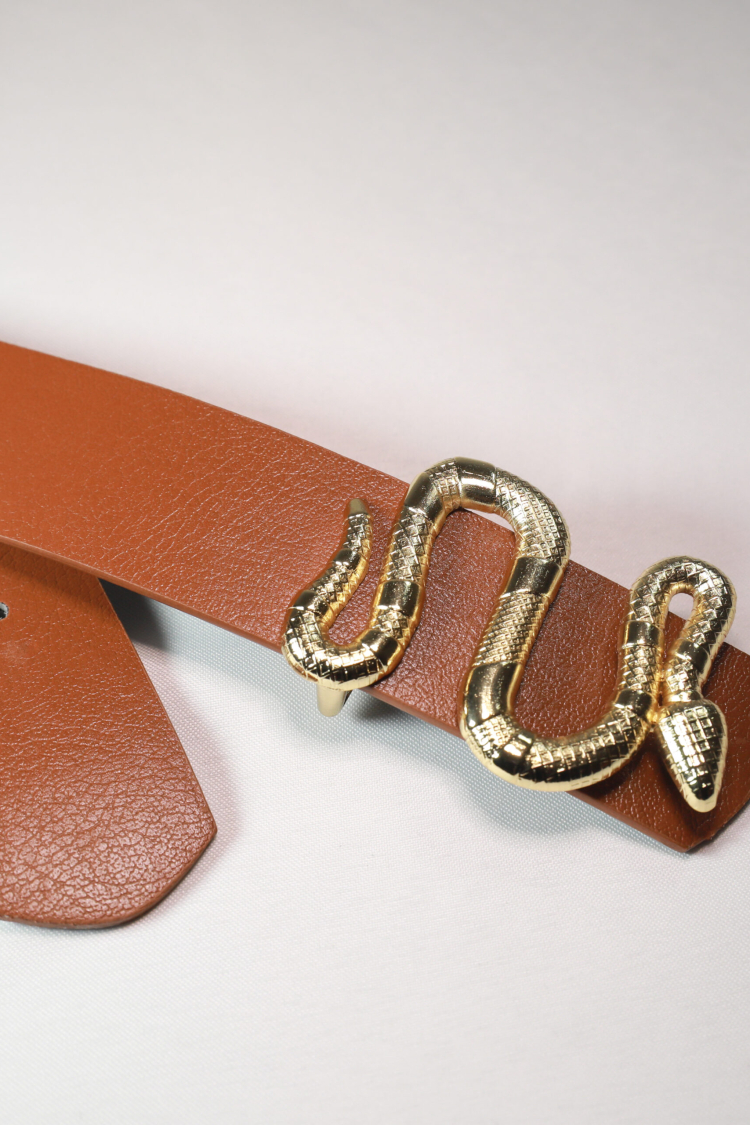 Women's Belt With Snake Buckle - Producer: Fiori - Wholesale Women Clothes - TheBS Women