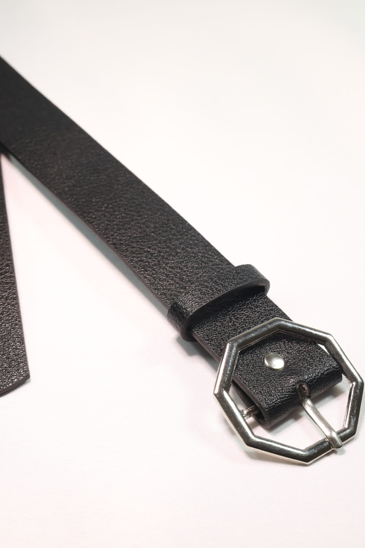 Women's Belt With Octagonal Buckle - Producer: Fiori - Wholesale Women Clothes - TheBS Women