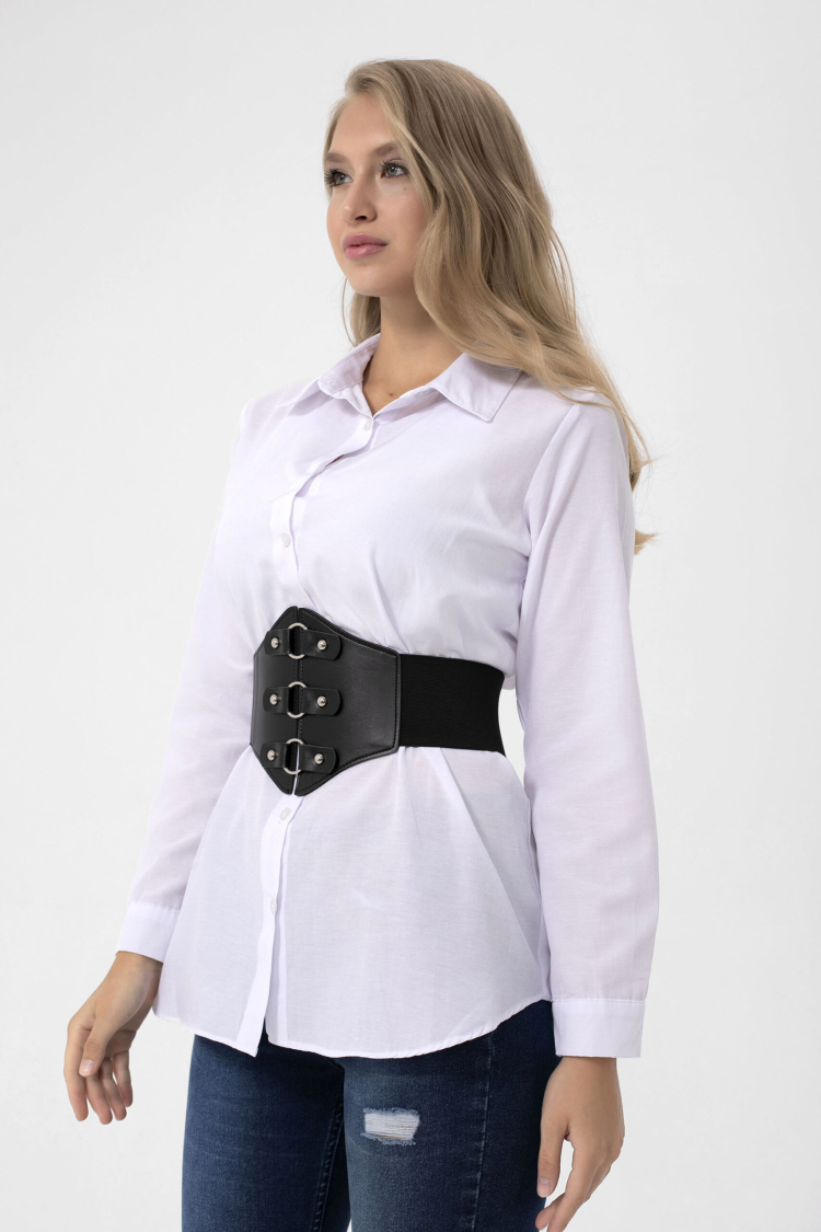 Corset Elastic Women's Belt With Ring Detail - Producer: Fiori - Wholesale Women Clothes - TheBS Women