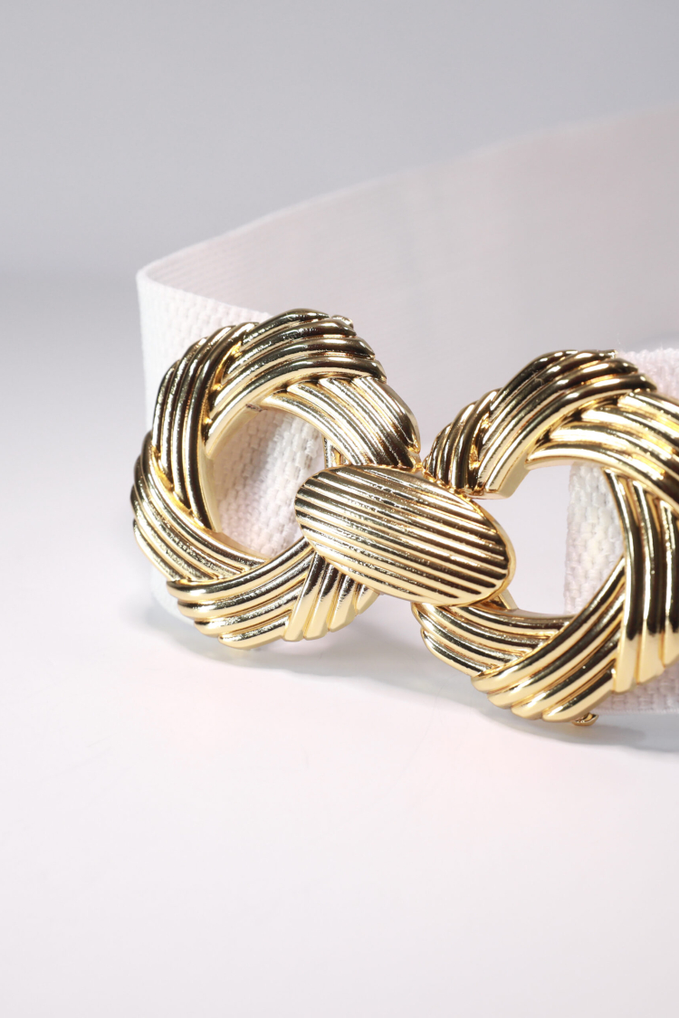 Elastic Women's Belt With Gold Buckle - Producer: Fiori - Wholesale Women Clothes - TheBS Women