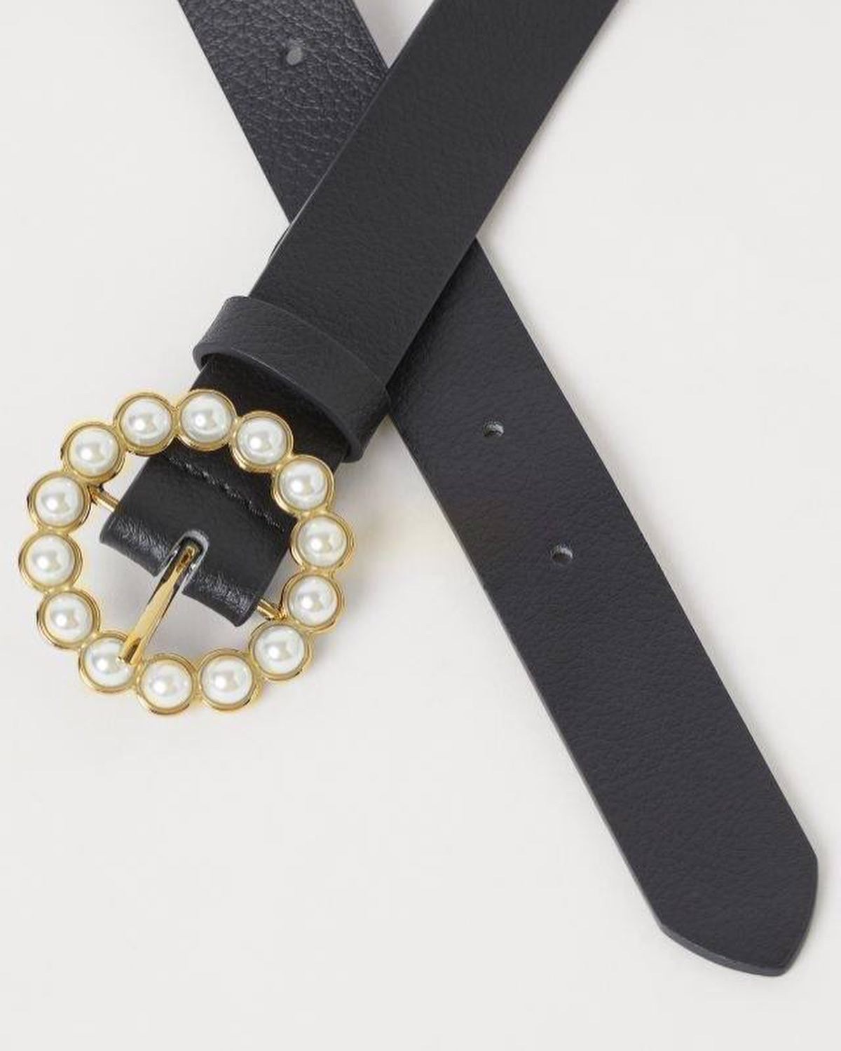 Round Women's Belt With Pearl Buckle - Producer: Fiori - Wholesale Women Clothes - TheBS Women
