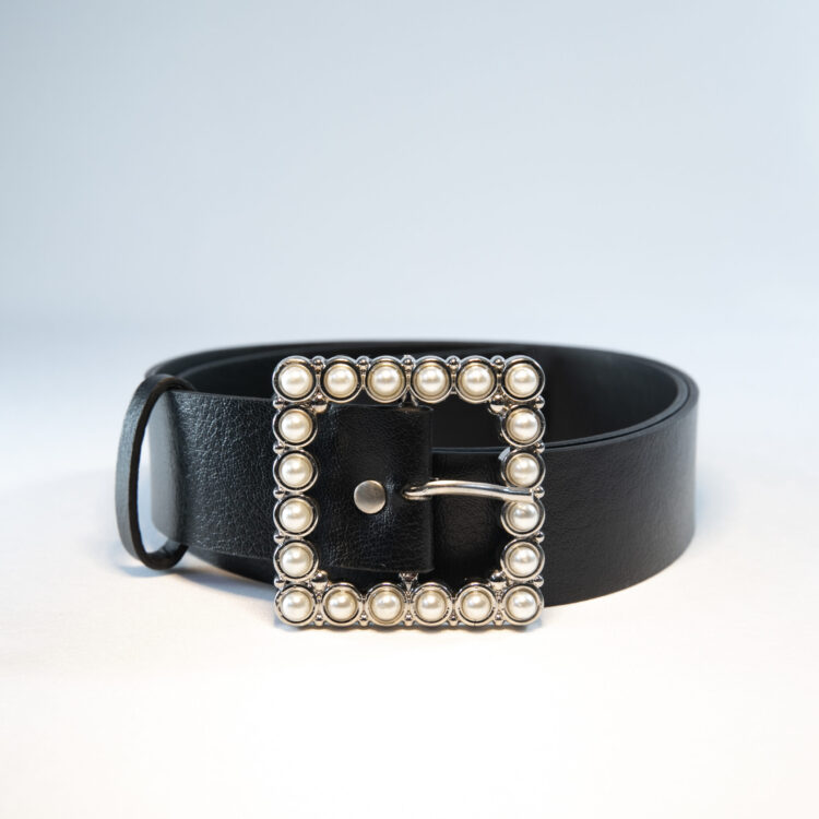 Square Women's Belt With Pearl Buckle - Producer: Fiori - Wholesale Women Clothes - TheBS Women