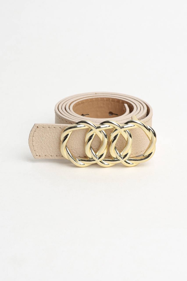 Women's Belt With United Ring Buckle - Producer: Fiori - Wholesale Women Clothes - TheBS Women