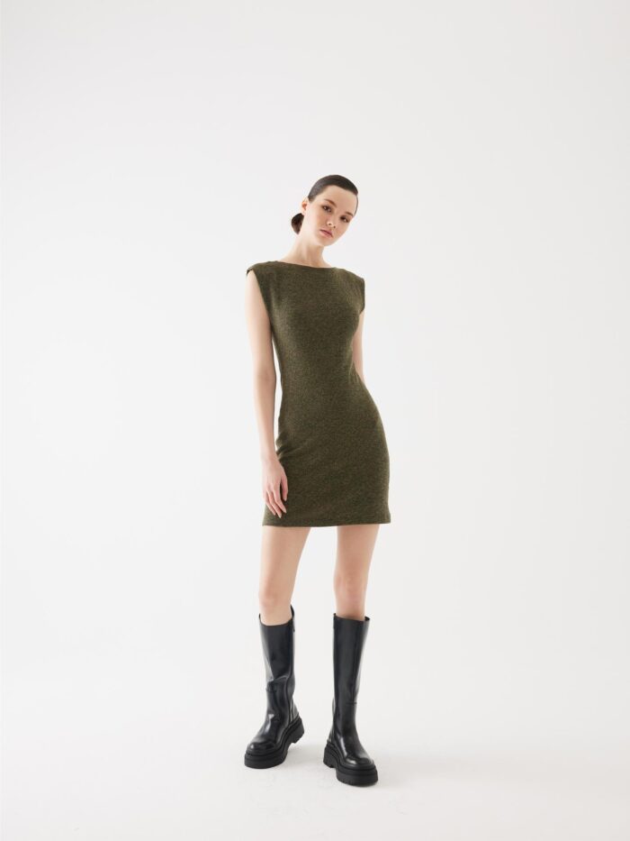 PaddedKnitwear Mini Dress - Producer: Juste - Wholesale Women Clothes - TheBS Women