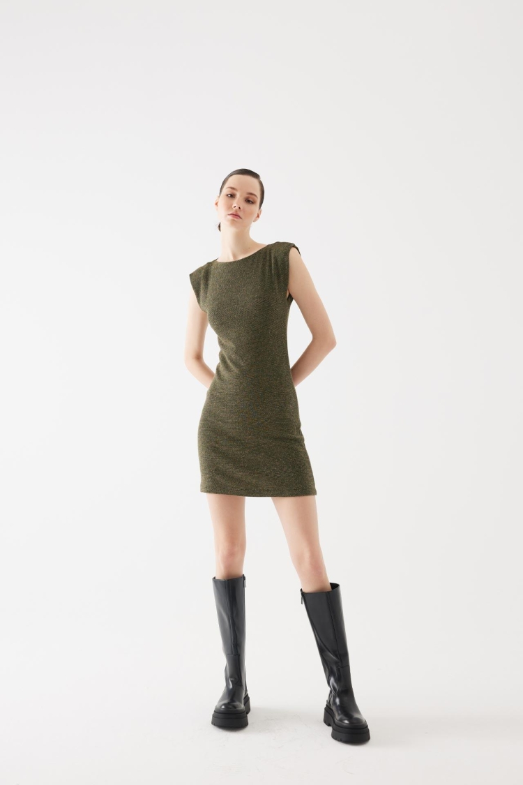 PaddedKnitwear Mini Dress - Brand: Juste - Women & Kids, Baby Clothes Wholesale - TheBS Women