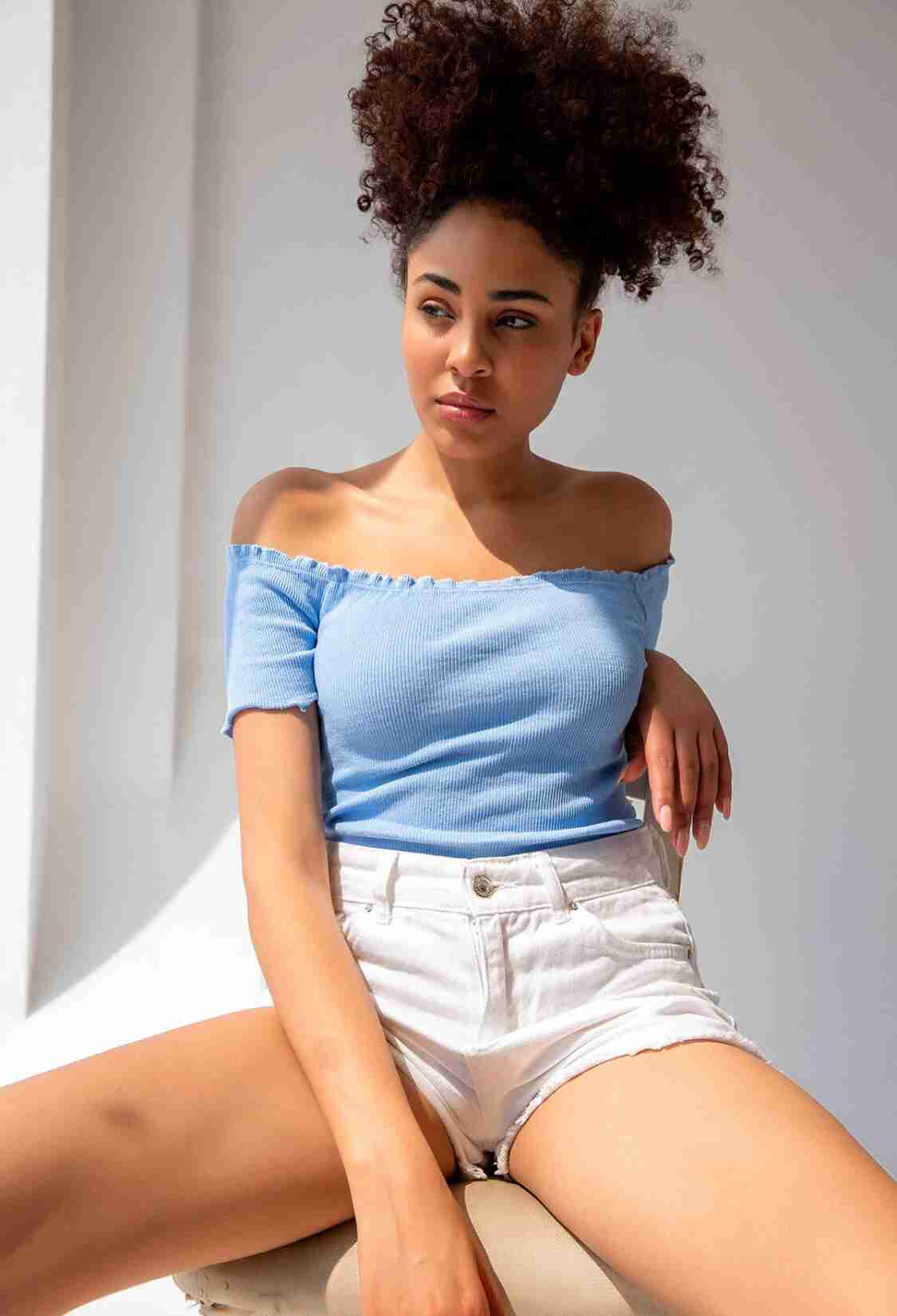 Knitted Carmen Collar Crop Blouse - Brand: la & vetta - Women & Kids, Baby Clothes Wholesale - TheBS Women