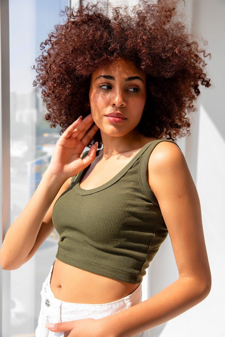 Corded Strap Crop Top Blouse - Producer: la & vetta - Wholesale Women Clothes - TheBS Women