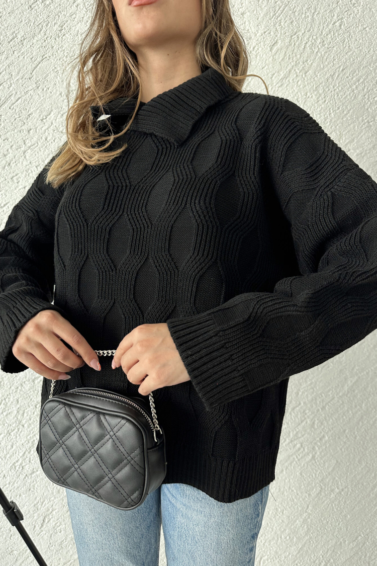 Eye Patterned Sweater - Producer: My Fashion - Wholesale Women Clothes - TheBS Women