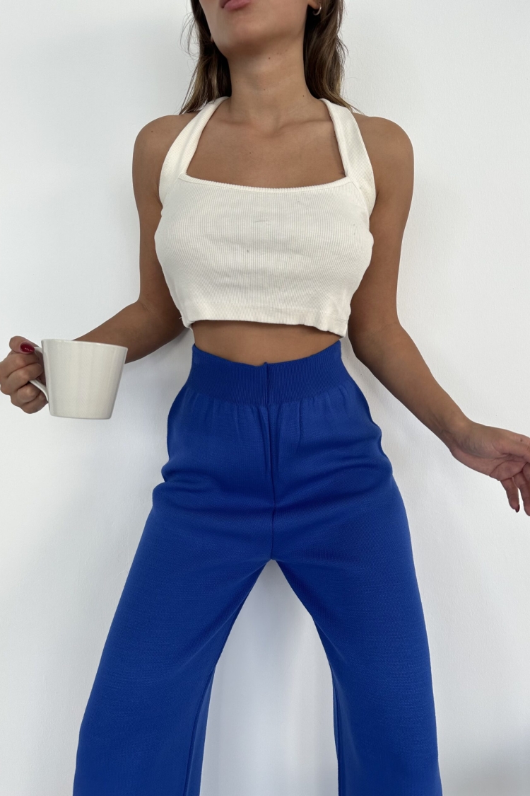 Stringless Plain Basic Trousers - Saks - Producer: My Fashion - Wholesale Women Clothes - TheBS Women