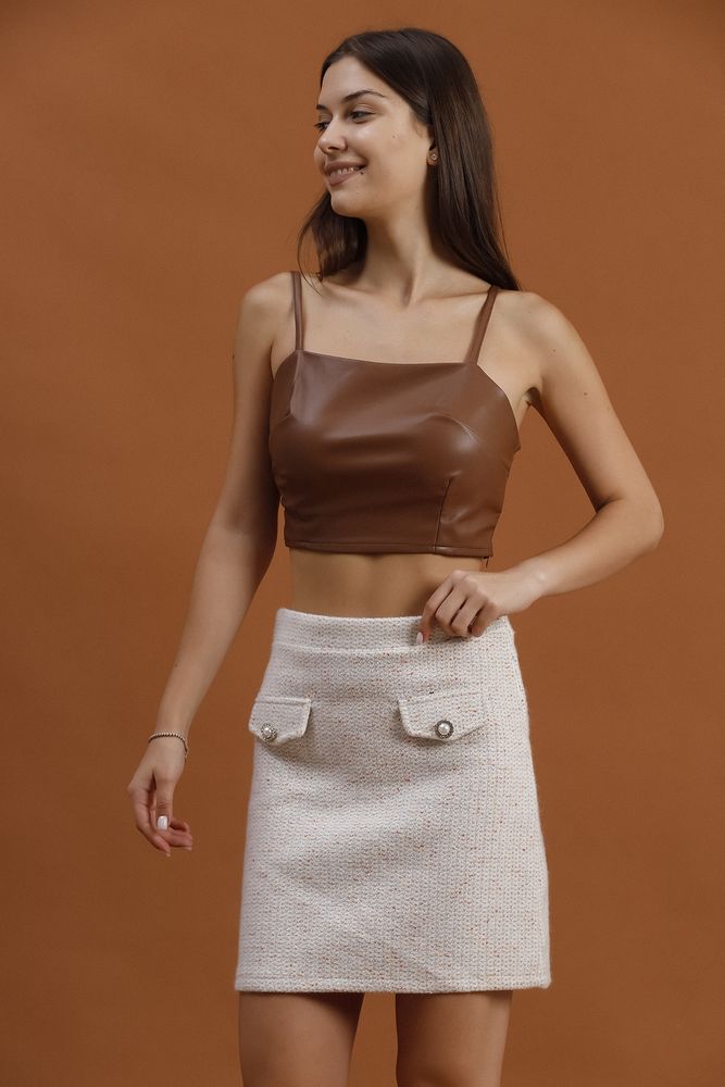 Pocket Detailed Mini Skirt - Producer: Topshow - Wholesale Women Clothes - TheBS Women