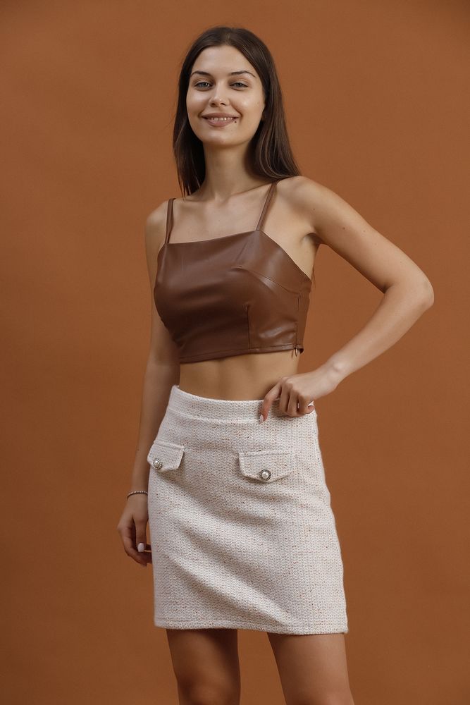 Pocket Detailed Mini Skirt - Producer: Topshow - Wholesale Women Clothes - TheBS Women