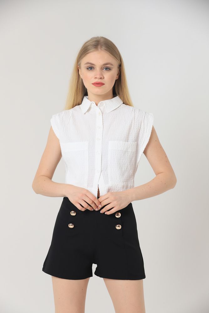 Buttoned Shorts - Producer: Topshow - Wholesale Women Clothes - TheBS Women