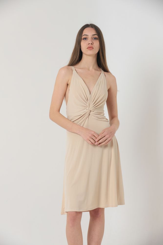 Strappy V-Neck Above Knee Dress - Producer: Topshow - Wholesale Women Clothes - TheBS Women